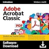 Acrobat Classic Student |PDF's erstellen, bearbeiten, signieren und teilen |3-Jahreslizenz│PC/Mac│Digital Download