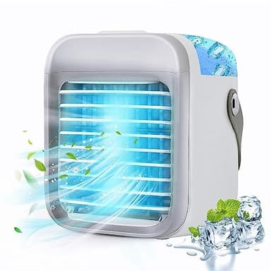 NASSUI Chillwell Portable AC 2.0, 2023Neuester persönlicher Desktop-Luftkühler, tragbare Klimaanlagen mit 3 Geschwindigkeiten for Zimmer und Schlafzimmer (Color : Gray)