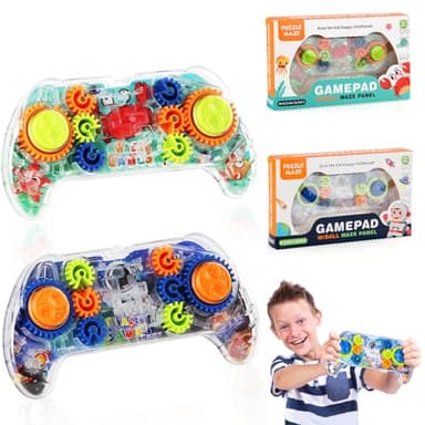 Labyrinth Puzzle Spiele für Kinder,2 Pcs Spielgriff Form Perplexus Kugellabyrinth mit Zwei Stahlkugel,Labyrinth Lernspielzeug für Jungen und Mädchen Halloween Weihnachten Geburtstagsgeschenke