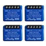 Shelly 1 Mini Gen 3 | 4er Pack | WiFi & Bluetooth Smart Switch Relais 1 Kanal 8A | Hausautomation | Kompatibel mit Alexa und Google Home | iOS-Android-App | Kein Hub erforderlich | Trockene Kontakte