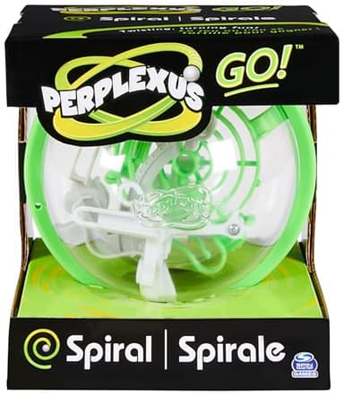 Perplexus GO, 3D-Kugellabyrinth mit 35 Hindernissen, kompakte handliche Kugel für unterwegs, empfohlen für Einsteiger ab 8 Jahren, 2 Varianten, Zufallsauswahl (Sortierung)