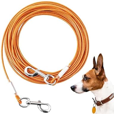Mi Metty Tie-Out Leinen für Hunde,3m Kausichere Hundeleinen,Tie Out Cables Hofleine Für mittlere bis große Hunde