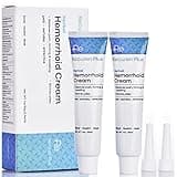 Hämorrhoiden Salbe, Natürliche Hämorrhoidencreme, Piles Cream, Behandlung von Häufchen, Beruhigt Brennen, Jucken und Beschwerden, Schrumpft Häufchen, 6 Düsen, 1 Unze x 2 Pack