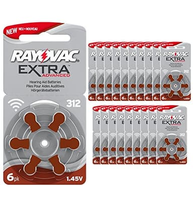120 Rayovac Extra Advanced Nr 312 Hörgerätebatterie Zinc Air (P312 PR41 ZL3)