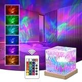 Shenjia Nordlicht Projektor: Sternenhimmel-Projektor mit 16 Farben, der eine Atmosphäre des Nordlicht schafft 3D-Hologramm-Projektor, polarlicht projektor lampe als dekorative Zimmerlampe für Kinder