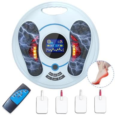 Durchblutungs-Stimulator Beine, Fußmassagegerät zur Durchblutungsförderung, C, für Schmerzen lindern und Muskeln Stärken, 25 Modi 99 Niveaus TENS Gerät