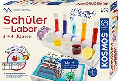 KOSMOS 636128 Schülerlabor 3. und 4. Klasse, Grundschule, spannende Experimente zu Natur und Technik, Lernen mit Spaß, am Lehrplan der Schule orientiert, Experimentierkasten für Kinder ab 6-9 Jahre