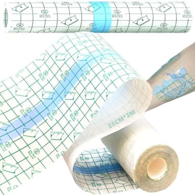 Unihuby 25Cm Extrabreite Second Skin Tattoo Folie, 2M Tattoo Pflaster Wasserdichte Tattoos Aftercare Folie Heilung Tattoos Zubehör