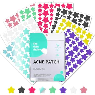 YAMAIDUO 408 Stück Pimple Patches Star, Anti Pickel Patches Hydrokolloid Tag & Nacht 2-In-1, Pickelpatches Gesicht mit Salicylsäure & Teebaumöl, Wasserdicht Atmungsaktiv Acne Patch Natürliche