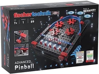 fischertechnik 569015 Advanced Pinball - Baukasten für Kinder ab 7 Jahre, Konstruktionsspielzeug, Mini Spiele mit Flipper Spiel, Schwarz