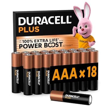 DURACELL Plus AAA-Batterien (18er-Pack) – Alkaline-Batterien 1,5 V
