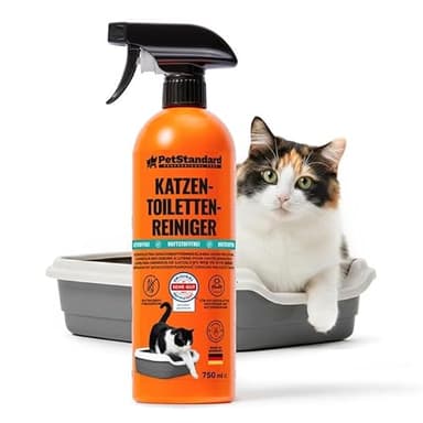 Enzymreiniger Katzenurin 750ml – Katzentoilette Geruchsneutralisierer Spray – Effektiver & Duftfreier Geruchsentferner für Katzentoilette – Made in Germany