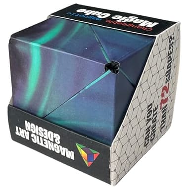 Formwechsel Zauberwürfel – Infinity Cube - Magnetwürfel 3D - Anti Stress Spielzeug - 36 Seltenerdmagnete - Über 70 Formen Verwandelbar (Forest Green)