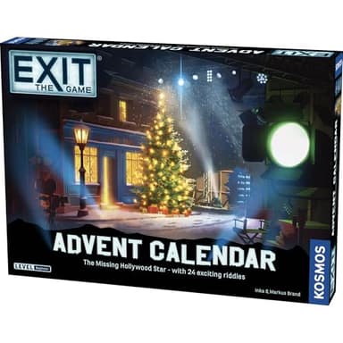 EXIT The Game - Adventskalender - Der fehlende Hollywoodstern | Weihnachten | Kalender | Advent | Mystery-Spiel | Familienaktivität | ab 10 Jahren