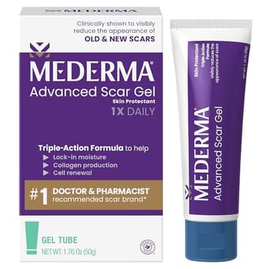 Mederma Advanced Narbengel, 1 x täglich, reduziert das Erscheinungsbild von alten neuen Narben, Nr. 1, von Ärzten empfohlene Marke für Narben, 50 g