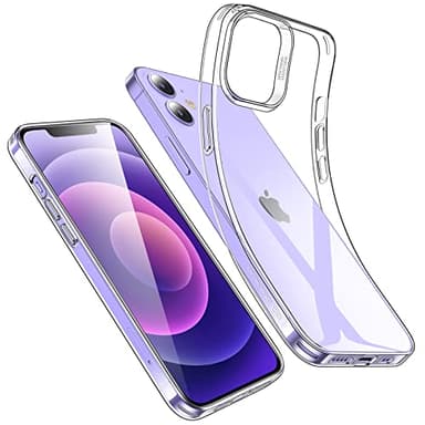 ESR für iPhone 12 Hülle/iPhone 12 Pro Hülle, Klare Stoßfeste Dünne Silikon Handyhülle iPhone 12/12 Pro Case, Vergilbungsbeständige Dünne Transparente TPU Schutzhülle, Project Zero Serie, Klar