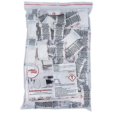 50 Entkalkungstabletten Entkalker-Tabs 16g für Kaffeevollautomaten von Bosch Jura Melitta Miele Saeco Siemens WMF