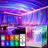 Sternenhimmel Projektor Kinder Aurora Lampe, 18 Lichtmodi Polarlicht Lampe, Fernbedienung Zeitnahme Nachtlicht Sternenhimmel Projektor, Projektor Galaxy Nordlicht Projektor Zimmer Deko Wohnzimmer