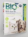 BIO-Spot On 4 Pipetten I Natürliches Mittel gegen Zecken und Flöhe I Zeckenschutz für Hunde und Katzen auf Biologischer Basis für kleine Hunde und Katzen