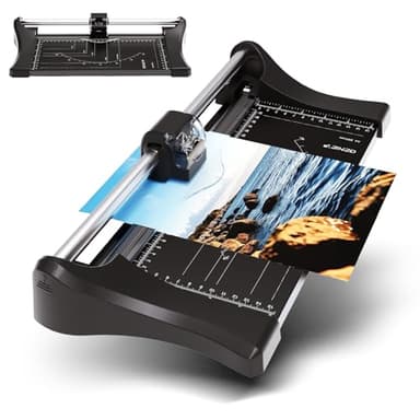 GENIE Rollenschneider RC 08 Plus | Papierschneider A4 | Schneidleistung (80 g/m²): 10 Blatt | Papierschneidemaschine | Schneidemaschine Papier | Paper Cutter | Papier Schneidegerät