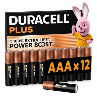DURACELL Plus AAA-Batterien (12er-Pack) – Alkaline-Batterien 1,5 V