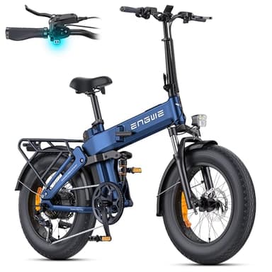 ENGWE E Bike Klapprad, 48V 15Ah Akku bis 130km, Drehmomentsensor & Faltbares Design mit Hydraulische Bremsen sowie APP für Jedes Gelände, Engine PRO 3.0 Boost (Blau)
