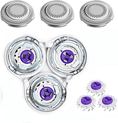 SH98 Scherkopf Kompatibel mit Philips Series 9000, (Inklusive Klingenhalter) SH98 Ersatzscherkopf für Philips Rasierer, Ersatzklingen Klingen für Rasierer Series 9000(9xxx) 8000(8xxx) SW97xx