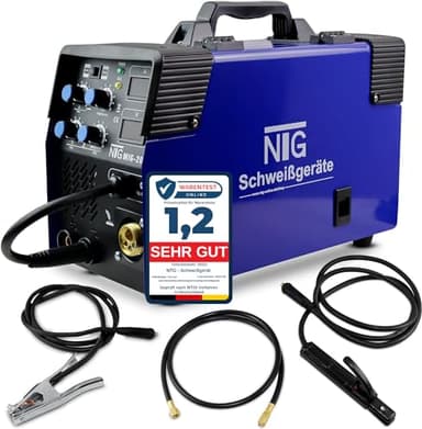 Inverter Schweißgerät | Multifunktiongerät | MIG-200 | MAG | Schutzgas | Fülldraht ohne Gas | Elektroden | E-Hand | Digitalanzeige MMA FLUX
