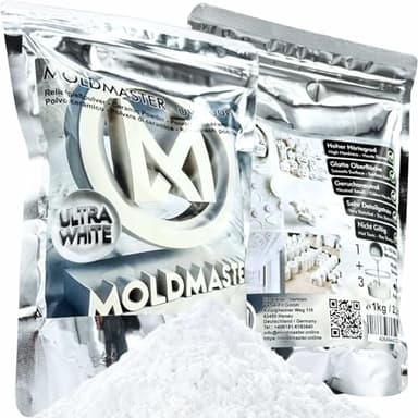 MoldMaster Gießpulver weiß Reliefgießpulver 20kg für Detailgetreue Reliefs, Kunst- und Bastelprojekte | Schnelltrocknend, Ungiftig, Vielseitig Einsetzbar