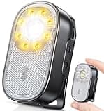 CIRYCASE 500LM EDC Mini Taschenlampe, 10 Modi Clip Lampe mit Spot & Flutlicht, USB-C Wiederaufladbar &IP65 Wasserdichte Tauchlampe Flashlight, LED Lauflicht für Joggen, Camping, Notfall, Running Light