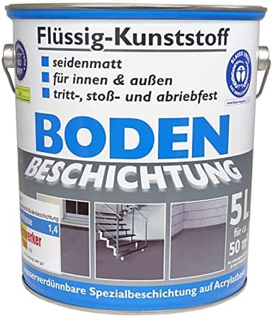 Wilckens Flüssig-Kunststoff Bodenbeschichtung LF, 5 l, RAL 7016 Anthrazitgrau, Acryl