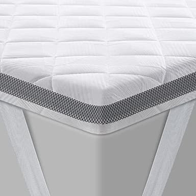BedStory Topper 140x200 cm H4/H5, 7,5 cm Höhe Harter Schaumkern, atmungsaktiver 3D-Netz Bezug, bequemer Matratzentopper für Boxspringbett und unbequeme Betten Schlafsofa