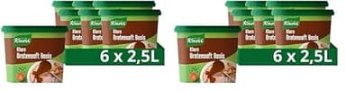Knorr Klare Bratensaft Basis ideal als Basis für Bratensoßen ohne geschmacksverstärkende Zusatzstoffe 6x 235 ml (Packung mit 2)