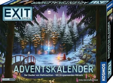KOSMOS 685348 EXIT - Das Spiel Adventskalender, Der Zauber von Weihnachten mit 24 spannenden Rätseln, Escape Game Adventskalender