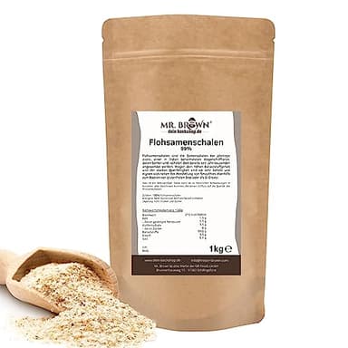 Flohsamenschalen, aus Indien 99% Reinheit (1 kg)