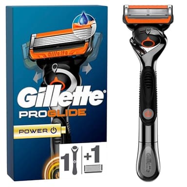 Gillette Fusion5 Proglide Power 1 Rasierer 1 Ersatzklingen mit neuem Everglide Gleitstreifen für noch sanfteres Gleiten