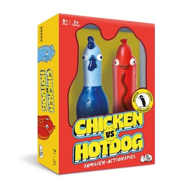 Big Potato Chicken vs Hotdog – Das ultimative Chaotische Partyspiel | Flipping-Fun Partyspiel für Familien & Spieleabende | Bonusinhalt inklusive!