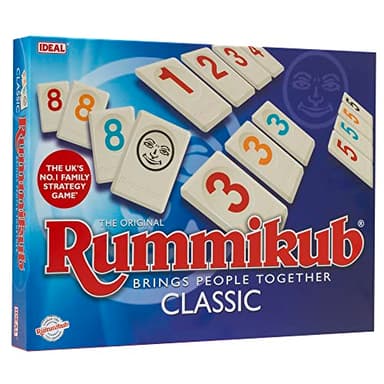 Ideal , Rummikub Classic Game: Brings People Together, Family Strategy Games, for 2-4 Players, Ages 7+