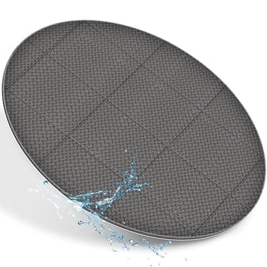 tillvex® Whirlpool Unterlage rund 196cm | Bodenmatte Poolunterlage Matte für Outdoor Whirlpools | Thermo Bodenschutzmatte Pool Untergrund | Bodenschutz Bodenplatte schützt & isoliert (Grau)