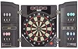 Best Sporting Dartscheibe elektronisch Oxford 2.0 I elektronische Dartscheibe mit LED-Anzeigen I E-Dartscheibe mit 12 Dartpfeilen & Ersatzspitzen I Dartboard Kabinett mit Walnuss-Optik