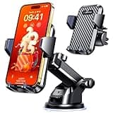 VANMASS Handyhalterung Auto 2025 neuste Version Handy Halterung Auto 4 in 1 Lüftung & Saugnapf Handyhalter 100% Kratzschutz Smartphone Halterung für iPhone 16 Samsung S24 Huawei Xiaomi LG usw