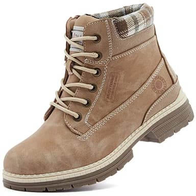 ANJOUFEMME Wanderschuhe als Winterschuhe für Damen, Wasserdichte & Warme Winterstiefel für Outdoor, Trekking & Winterwandern