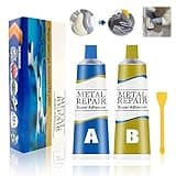 Miioto Metallkleber, Klebstoff für Metall, Kaltschweißmasse für Metalle,Starker Kleber zur Verklebung von Metall und Anderen Materialien,Schweißkleber zum Reparieren Gussfehler verwendet (50g+50g)