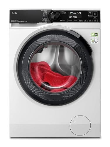 AEG WiFi Waschmaschine, Serie 8000 mit PowerCare-Faserschutz, UniversalDose Schublade, ProSteam® - Auffrischfunktion, 9,0 kg, Leise, Nachlegefunktion, 1400 U/min, LR8E75490