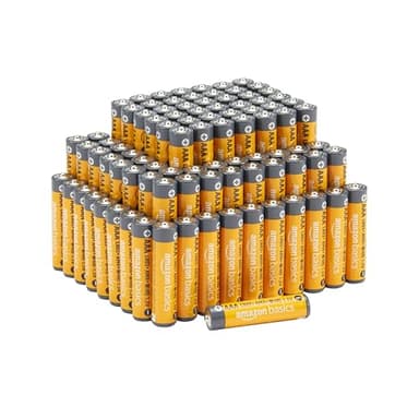 Amazon Basics AAA-Alkali-Hochleistungsbatterien, 1,5 V, 10 Jahre lagerfähig, 100 Stück