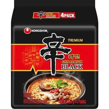 NONGSHIM - Instant Nudeln Shin Ramyun Schwarz - (4 X 130 GR)