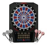 KOTO - Royal 580, Elektronische Dartscheibe, inkl. 6 Soft Tip Darts, 36 Spiele & über 580 Variationen, E-Darts Multiplayer