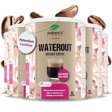 Nature's Finest by Nutrisslim Water Out Coffee – Instant-Kaffeemischung – Laktosefrei – Erfrischende Kaffeepause Jederzeit Und üBerall