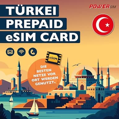 Türkei SIM Karte (eSIM 30 GB 15 Tage)