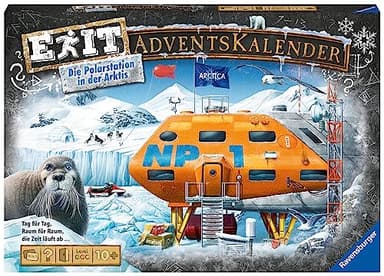 Ravensburger EXIT Adventskalender "Die Polarstation in der Arktis" - 25 Rätsel für EXIT-Begeisterte ab 10 Jahren